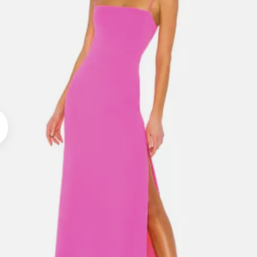 SUPERDOWN pink maxi formal dress size medium